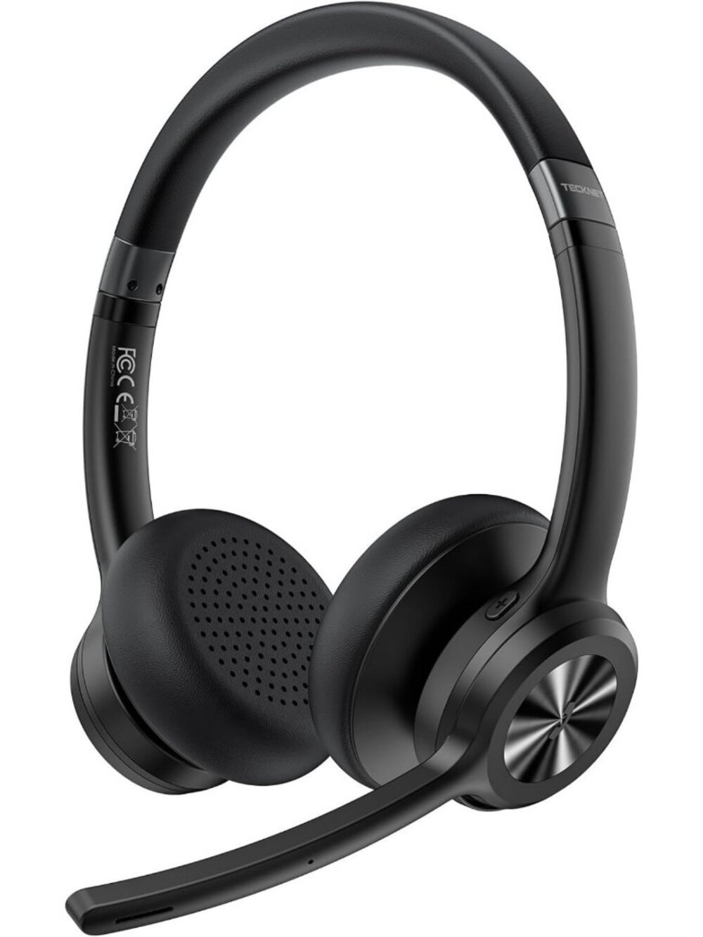 Wireless Bluetooth Headset with Noise Cancelling Mic - 50H Playtime